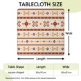 thumbnail image 2 of Stretch fit boho design table cover featuring floral motifs, ideal for 36x36 inch patio tables and dinettes, 2 of 6