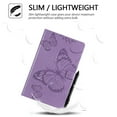 thumbnail image 4 of Dteck Folio Case For Amazon Fire HD 10 10.1" 2017 Model, Lightweight Embossed Butterfly PU Leather Flip Stand Case Cover with Card/Stlylus Holder,Purple, 4 of 4