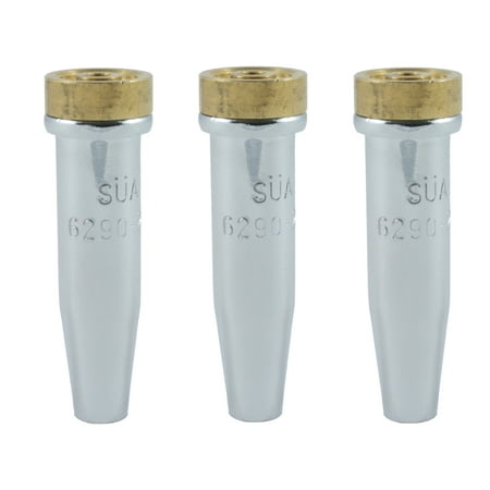 

(3 PACK) SÜA - 6290-NX Series Propane Cutting Tip - Compatible with Harris. Sizes: 1 2 and 3