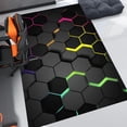 thumbnail image 3 of Dreammotif Colorful Hexagon Modern Area Rug for Living Room - 3.3 x 5 ft Machine Washable, Thin, Non Slip Backing Carpet, 3 of 8