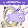 thumbnail image 5 of KORIMEFA Girls Bike for 6-9 Years Old Kids,16 Inch Kids Bike with Training Wheels & Basket, Multiple Colors, 5 of 9