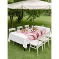 thumbnail image 5 of 54x80 Inch Outdoor Tablecloth with Umbrella Hole Zipper Rectangle Funny Pig Rectangular Tablecloths Outside Waterproof Cute Watercolor Animals Flower Leaf Patio Table Cloth Cover for Picnic Party, 5 of 8