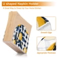 thumbnail image 5 of Yayeee Napkin Holder for Table Kitchen Paper Tissue Organization, Beige Plaid Lemon, 5 of 8