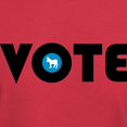 thumbnail image 3 of CafePress - Vote Blue White T Shirt - Men's Classic Graphic Cotton T-Shirt, 3 of 4
