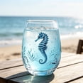 thumbnail image 4 of Tuvgenk Stemless Wine Glass with Aquatic Art for Cocktails Water and Coastal Home Decor, 4 of 7