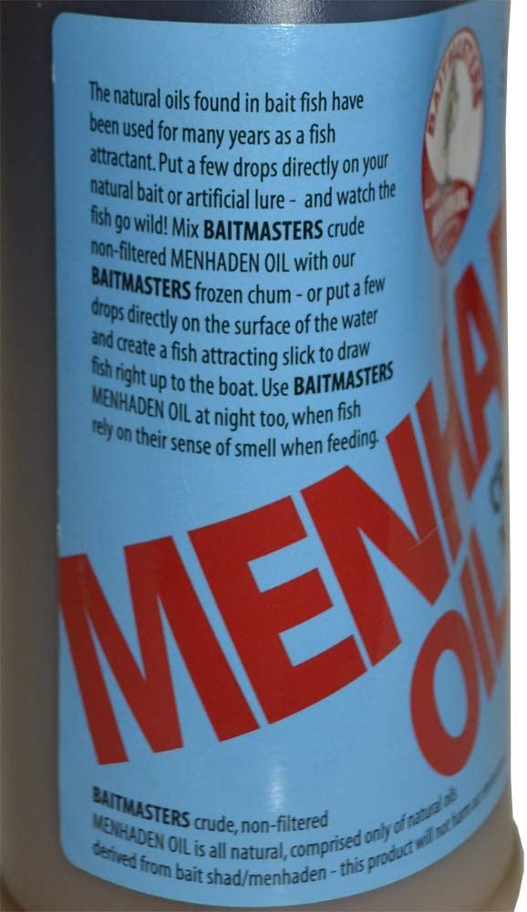 Baitmasters Menhaden Oil Fish Attractant 32 Ounces
