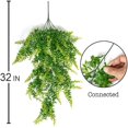 thumbnail image 4 of Yirtree Artificial Hanging Plants Fake Ivy Vine Leaves for Home Room Wedding Indoor Outdoor Wall Decor Vivid Artificial Green Plant Home Garden Decoration Wall Hanging Fake Vines Gift, 4 of 8