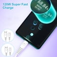 6A Super Fast Charging Cable Data Sync Line 120W Power Cord Male USB2.0 ...