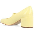 thumbnail image 3 of Journee Womens Okenna Low Heel Square Toe Pumps, Widths Available, 3 of 10