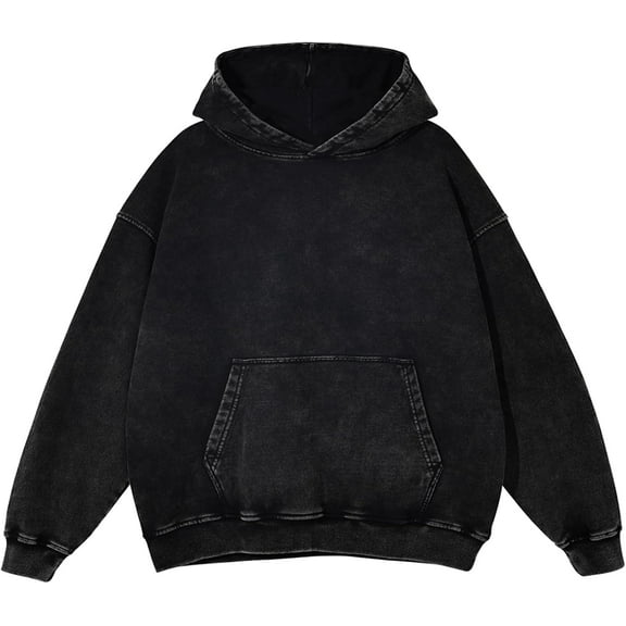 Mens Oversized Hoodies Vintage Hoodie Couples Pullover Acid Wash Hoodies for Men Streetwear Sweatshirts