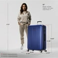thumbnail image 3 of DUKAP Crypto 32" Hardside Lightweight Luggage with Spinner Wheels, Handle and Trolley, Blue, 3 of 11