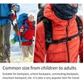 thumbnail image 3 of Qucyy 2 Pack Backpack Chest Straps Heavy Duty Adjustable Backpack Sternum Strap Easy to Install Prevents Slipping Size Fits All Black Moderate size, 3 of 5