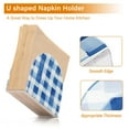 thumbnail image 5 of Yayeee Napkin Holder for Table Set of 2 Kitchen Paper Tissue Organization, Blue Plain, 5 of 8