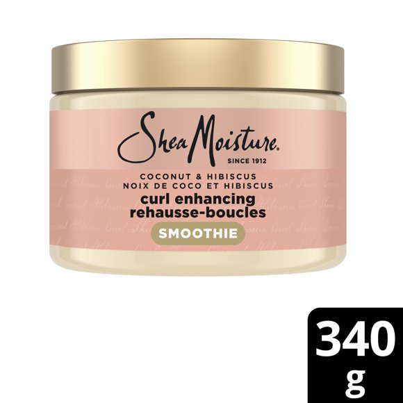 SheaMoisture Curl Enhancing Smoothie deep conditioning Coconut & Hibiscus hair treatment with Silk Protein & Neem Oil 340g