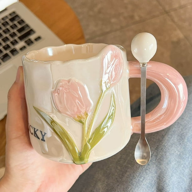 Fiudx Bonita Taza de Cerámica Horneada Alta Temperatura, Ideal para El Día Del Padre, Ideal para El Hogar o La Oficina, Regalo de Cumpleaños y Apta para Microondas.