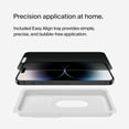thumbnail image 3 of Belkin Privacy Tempered Glass Screen Protector for iPhone 16e, 14, 13 and 13 Pro, Treated Surface with Anti-Fingerprint Coating and Bubble Free Application with Included Easy Align Tray, 3 of 6