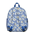 thumbnail image 3 of Boho Daisy Backpack for Teens - Breathable Padded School Bag with Spacious Compartments (White, Bloom, Artistic), 3 of 5