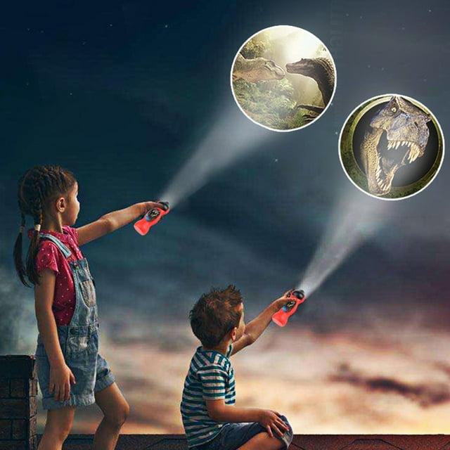 Proyector De Dibujos Animados Para Niños Linterna Juguete Luminoso Proyector De Dibujos Animados Para Niños Linterna Juguete Luminoso Lente Giratoria Proyector De Juguete Con 24 ANGGREK Juguetes