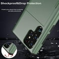 thumbnail image 6 of Benbenjeytek for Samsung Galaxy S23 Ultra Case 5G 6.8 inch with Card Holder, Slim Dual Layer Heavy Duty Protective Case Hidden Card Slot Wallet Case for Samsung S23 Ultra 2023 (Deep Green), 6 of 14