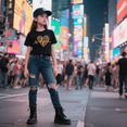 thumbnail image 6 of Summer new women's T-shirt with leopard print and heartbeat pattern, short-sleeved, 6 of 8