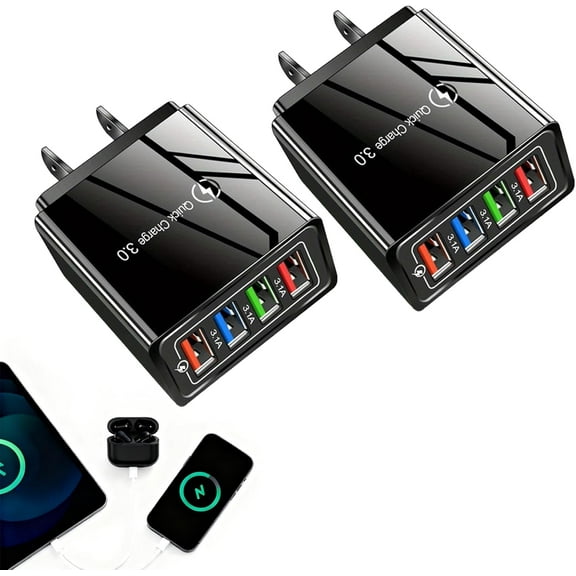 Magvolt Pro Phone Charger, Mag Volt Pro Phone Charger, 4-Port Wall Charger with Intelligent Temperature Control and Multi-Protection System, Universal Compatibility for All Phones