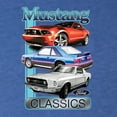 thumbnail image 6 of Wild Bobby Mustang Ford Classics Cars and Trucks Women Tri-Blend Racerback Tank Top, Vintage Royal, Small, 6 of 6