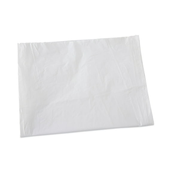 Boardwalk Linear Low Density Industrial Trash Bags, 60 gal, 0.7 mil, 38 x 58, White, 100/Carton