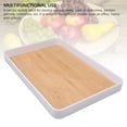 thumbnail image 3 of Serving Tray Plastic for Party Supplies, Platters Serving Food Reusable Tray for Veggie Snack Fruit Cookies Desserts Kitchen Pantry Organization, Rectangular Tray Plastic, 3 of 7