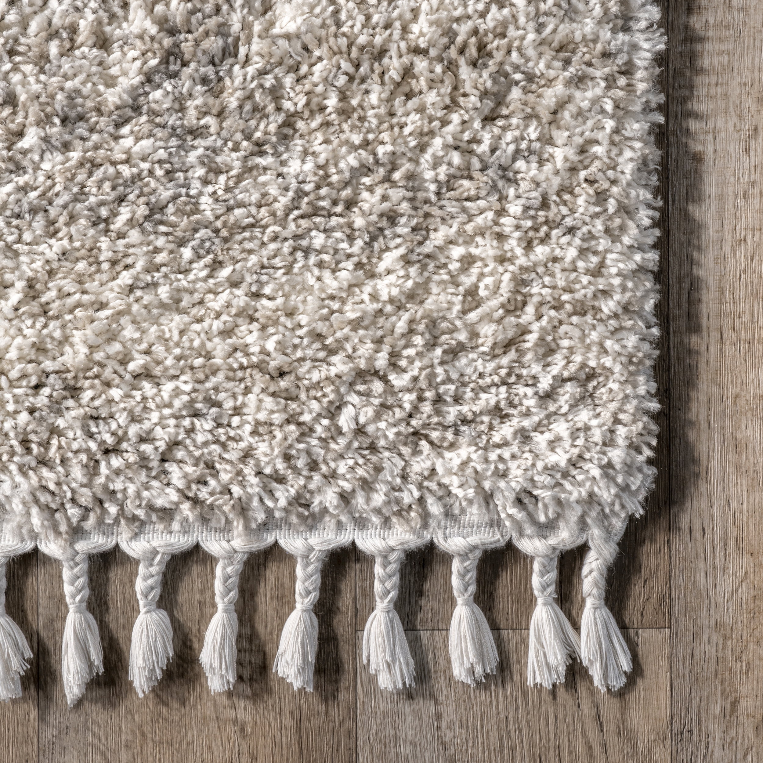 nuLOOM Brooke Contemporary Shag Accent Rug, 2' x 3', Ivory