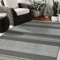 thumbnail image 5 of Luxee Designs Maryland Collection 4x6 Area Rug, Indoor/Outdoor Striped Pattern Rugs for Living Room, Dining Room, Bedroom, Kitchen, Office, Silver, 5 of 5