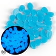 thumbnail image 5 of Luxtrada 100PCS Glow in The Dark Pebbles Stones for Indoor and Outdoor Walkways Garden Driveway Yard Fish Tank Decor Powered by Light and Solar, 5 of 9