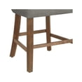 thumbnail image 2 of Counterheight Walnut Wood Dining Chairs in Gray Linen Fabric (Set of 2), 2 of 3