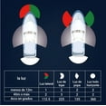 thumbnail image 5 of Obcursco LED Boat Navigation Lights, Boat Bow Light,Marine Boat Navigation lamp. Perfect for Pontoon, Skeeter, Power Boat and Skiff (Electroplate silver), 5 of 6