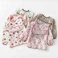 thumbnail image 4 of Infant Toddler Baby Long Sleeved Baby Bibs Waterproof Sleeved Bib for Eating Feeding 6-45 Months, 4 of 5