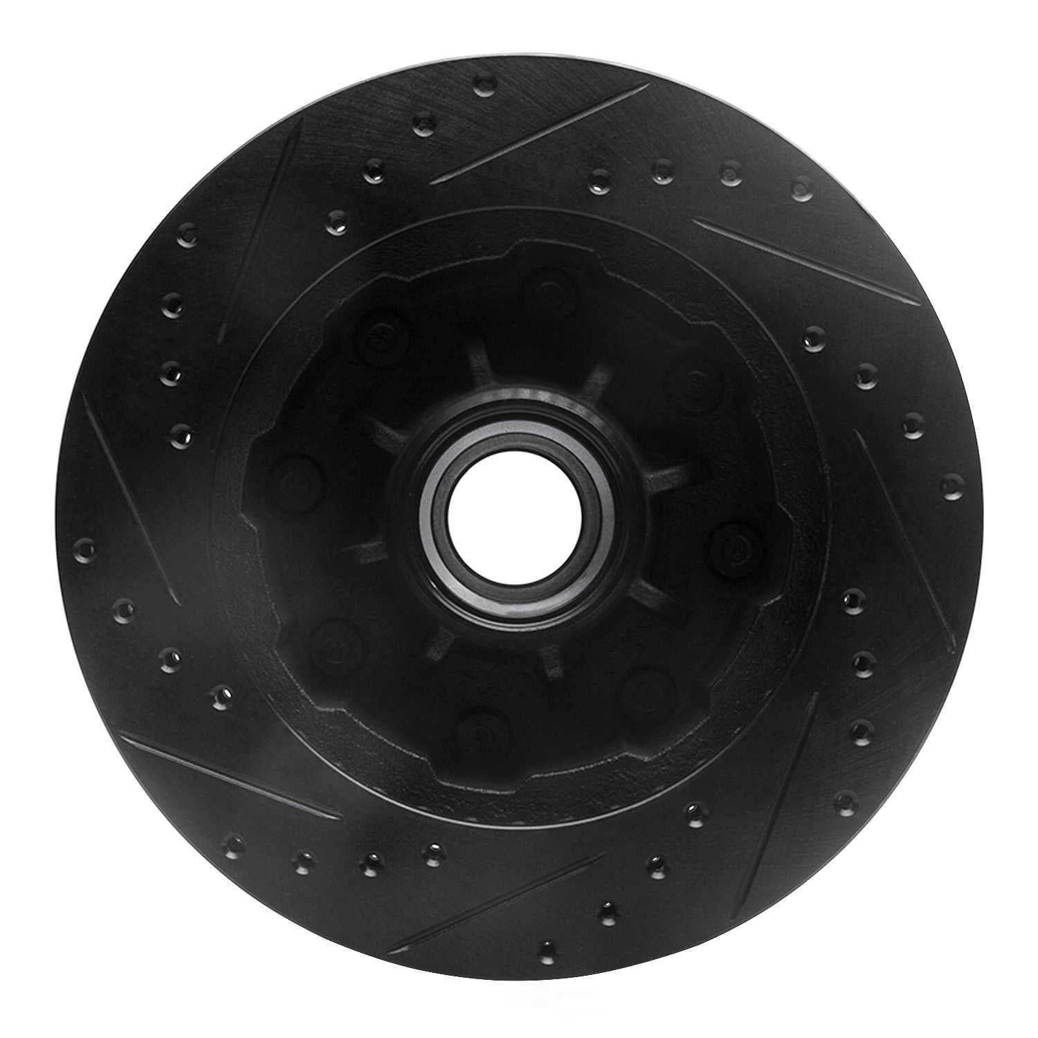 Dynamic Friction Company 633-48004R DFC Brake Rotor - Drilled And Slotted - Black