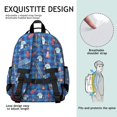 thumbnail image 5 of Police and Fire Red Pattern Backpack for School, Cute School Bag with Adjustable Shoulder Straps and Padded Back, 15.25"x11.5"x5.25", 5 of 5