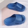 thumbnail image 5 of kpoplk Toddler Little Kids Slide Sandals Dinosaur Beach Pool Shower Slides Anti-Slip Home Bath Slippers Cute Summer Outdoor Shoes(Blue,26), 5 of 5