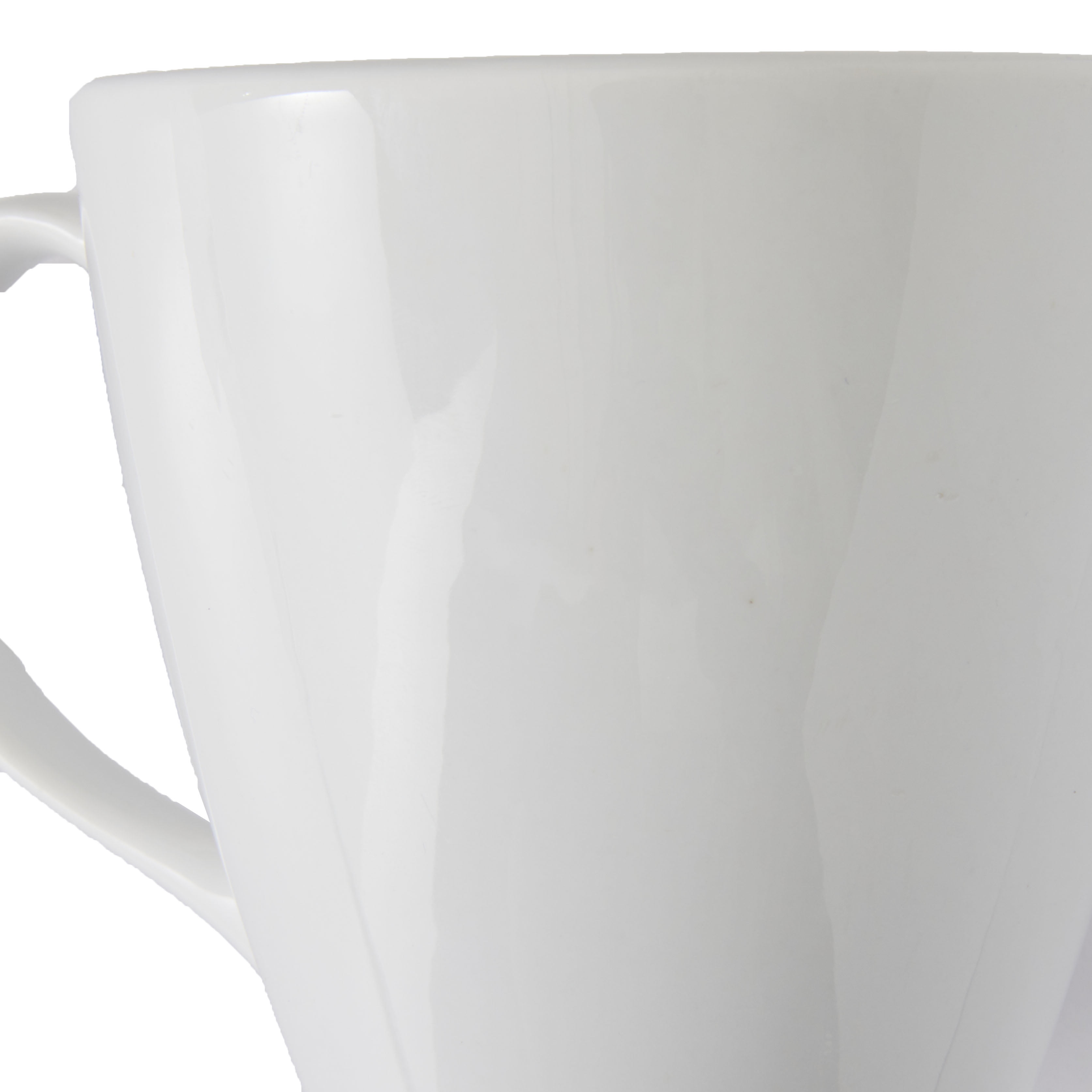 Better Homes & Gardens Vivian Porcelain Mug, White, 14 oz