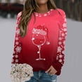thumbnail image 2 of Womens Sweatshirt Oversized Sweatshirts Crewneck Long Sleeve Pullover, 2 of 4