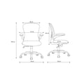 thumbnail image 4 of Silla de Oficina Bluelander, Silla Ergonómica, Altura Ajustable Reclinable 90°, Soporte Lumbar, Descansabrazos, Gris, 4 of 4
