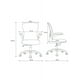 thumbnail image 4 of Silla de Oficina Bluelander, Silla Ergonómica, Altura Ajustable Reclinable 90°, Soporte Lumbar, Descansabrazos, Gris, 4 of 4