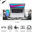 thumbnail image 7 of Black and Red Japanese Landscapes Gaming Mouse Mat, Wave Rectangle Large Non-Slip Rubber Gaming Mouse Pad with Stitched Edges, Office Mouse Pad for Women Men Kids, 31.5x11.8in, 7 of 7