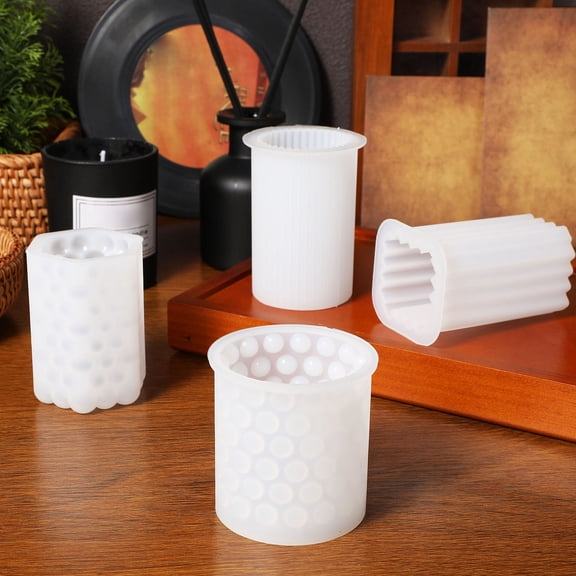 SEWCHICS Silicone Candle Molds in Assorted Colors, Reusable and Easy to Use for Candle Making Crafts and Home Decor