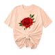 thumbnail image 1 of Camisetas de Manga Corta para Mujeres, Camiseta de Cuello Redondo Impresa de Moda, Primavera Y Verano Casual, 1 of 8