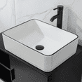 thumbnail image 5 of Eclife 18.9" Ceramic Bathroom Vessel Sink with Faucet and Drain, 5 of 5