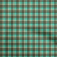 thumbnail image 1 of oneOone Silk Tabby Dark Olive Green Fabric Check Sewing Material Print Fabric By The Yard 42 Inch Wide, 1 of 4