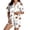 White #24, variant on KDDYLITQ Halloween Pajamas Women Lightweight Shorts Matching Short Sleeve Button Down Tops Ghost Pumpkin Trendy Oversized Trendy Sleepwear Orange 2XL