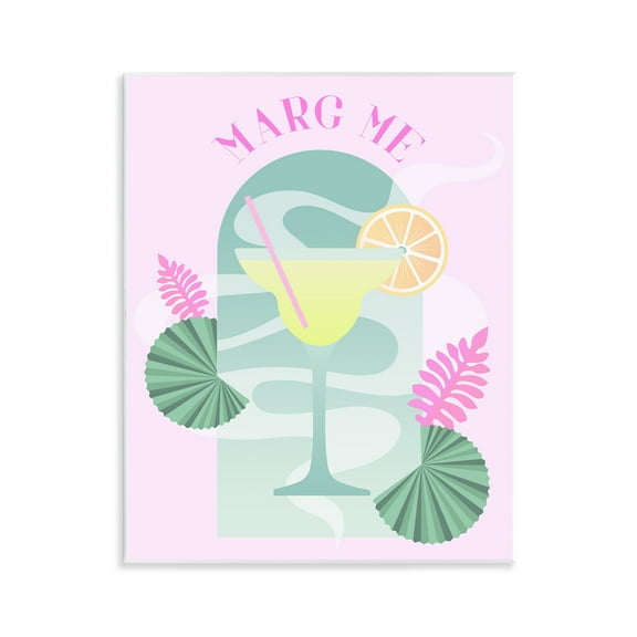 Stupell Industries Marg Me Phrase Food & Beverage Painting Unframed Art Print Wall Art, 11 x 14