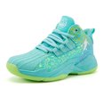 thumbnail image 3 of Zapatillas de baloncesto antideslizantes para niños y niñas, zapatos informales de suela gruesa, suaves, Unisex, 3 of 5