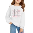 thumbnail image 3 of Valentine'S Day Bnwani Toddler Girl Sweatshirt Cotton Crew Neck Long Sleeve Sweatshirt Cute Printed Tops Pullover, 3 of 3